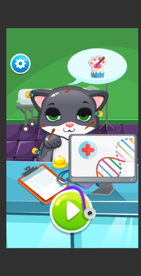 sick cat game doctor treatment unity gamesi
